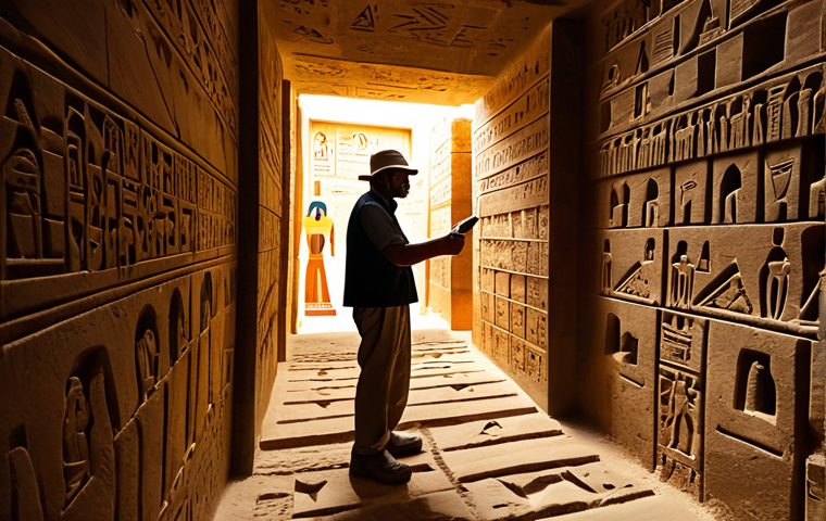 The Labyrinthine Design**
"A professional archaeologist, fully clothed in appropriate outdoor attire, exploring a narrow, ancient Egyptian pyramid passageway. Dimly lit with a lantern, revealing intricate hieroglyphics on the walls. Safe for work, perfect anatomy, correct proportions, family-friendly, high-resolution, well-formed hands, proper finger count, natural body proportions."
**